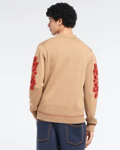 Barrie 3D logo V-neck cashmere cardigan