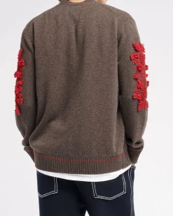 Barrie 3D logo V-neck cashmere cardigan