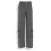 Women Barrie Denim cargo trousers in cashmere and cotton