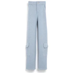 Women Barrie Denim cargo trousers in cashmere and cotton