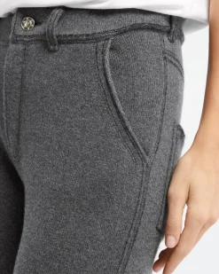 Women Barrie Denim cargo trousers in cashmere and cotton