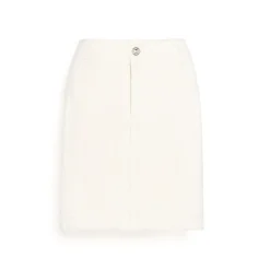 Women Barrie Denim cashmere and cotton skirt