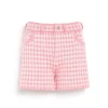 Women Barrie Denim cashmere and cotton shorts with gingham motif