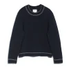 Women Barrie Denim cashmere and cotton jumper
