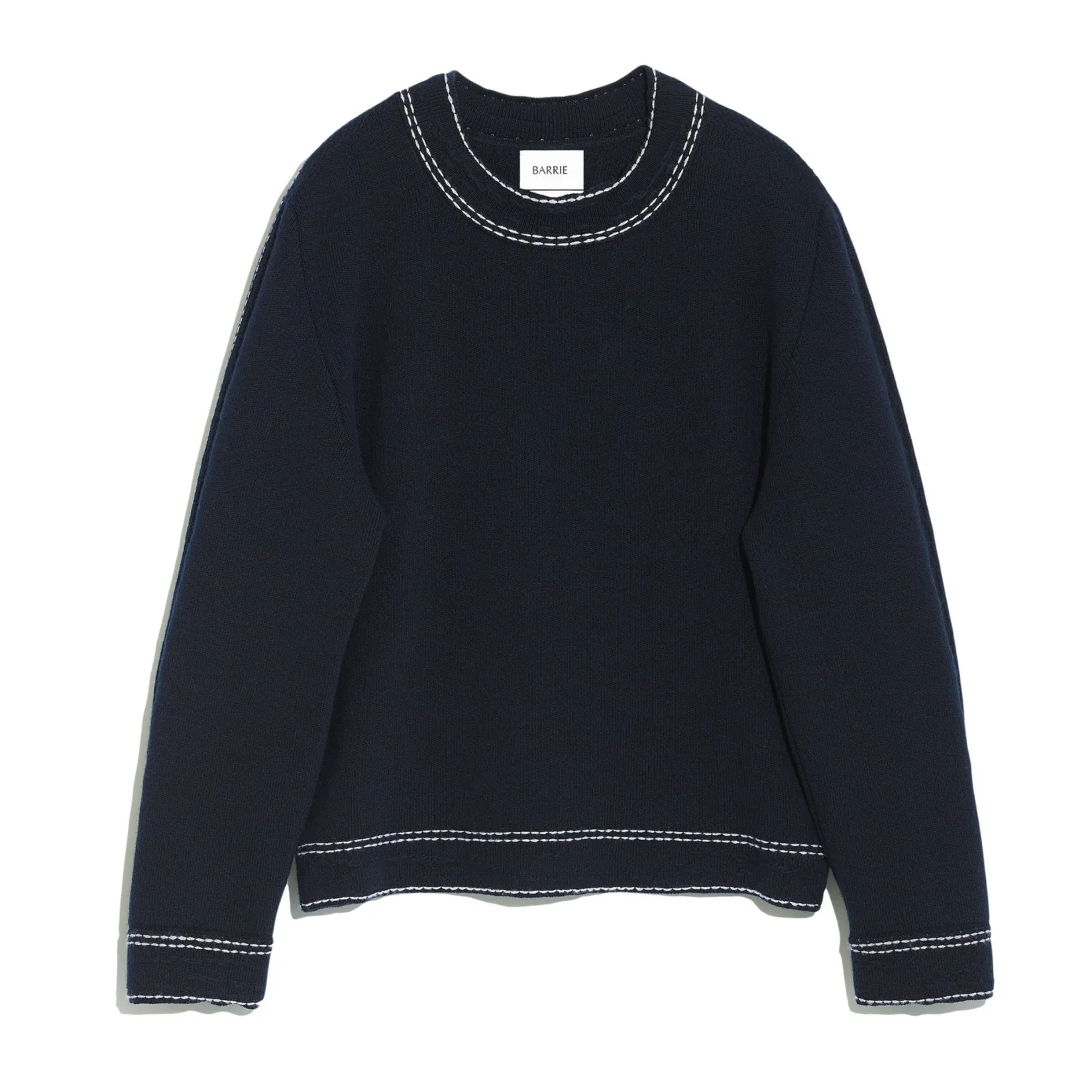 Women Barrie Denim cashmere and cotton jumper