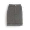 Women Barrie Denim cashmere and cotton skirt