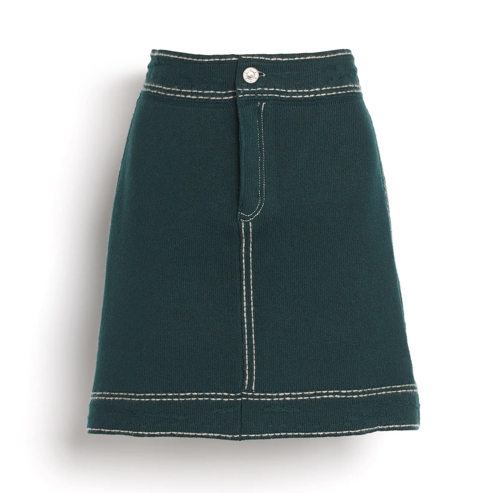 Women Barrie Denim cashmere and cotton skirt