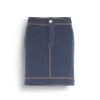 Women Barrie Denim cashmere and cotton skirt