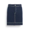 Women Barrie Denim cashmere and cotton skirt