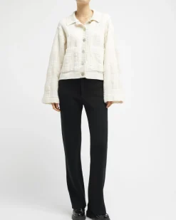 Women Barrie Denim cashmere and cotton trousers