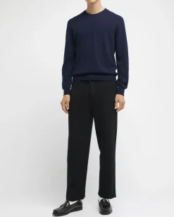 Barrie Denim cashmere and cotton trousers