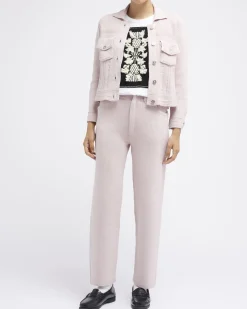 Women Barrie Denim cashmere and cotton boyfriend trousers