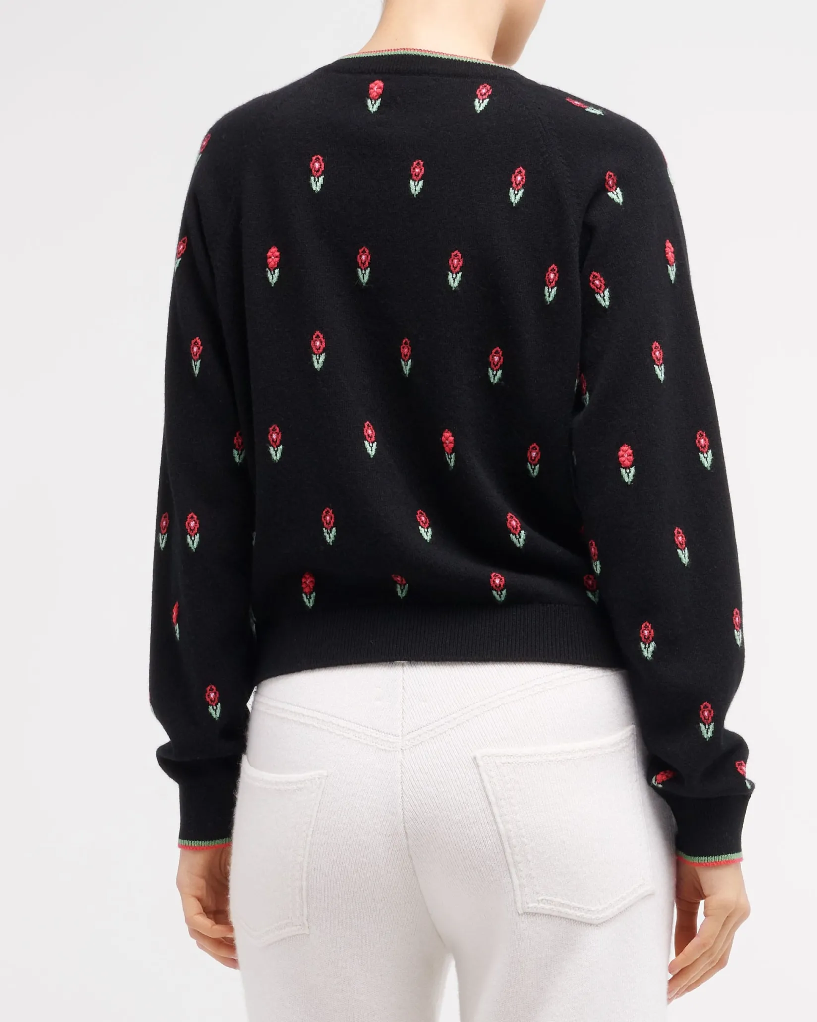 Women Barrie Denim cashmere and cotton boyfriend trousers