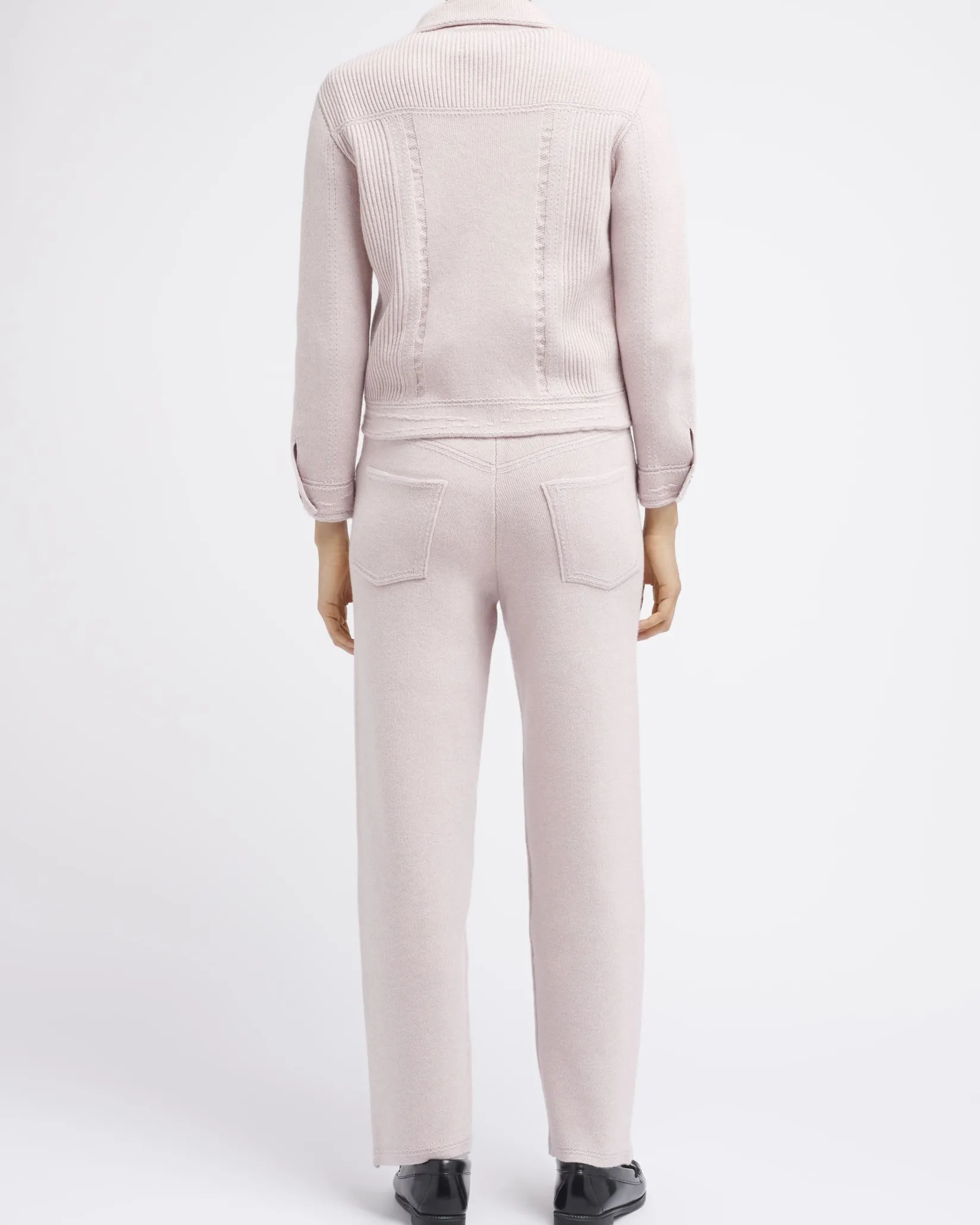 Women Barrie Denim cashmere and cotton boyfriend trousers