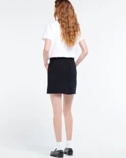 Women Barrie Denim cashmere and cotton skirt