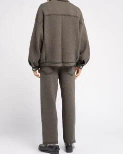 Barrie Denim cashmere and cotton trousers