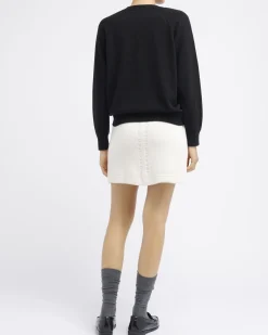 Women Barrie Denim cashmere and cotton skirt