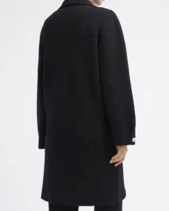 Women Barrie Denim cashmere and cotton long jacket