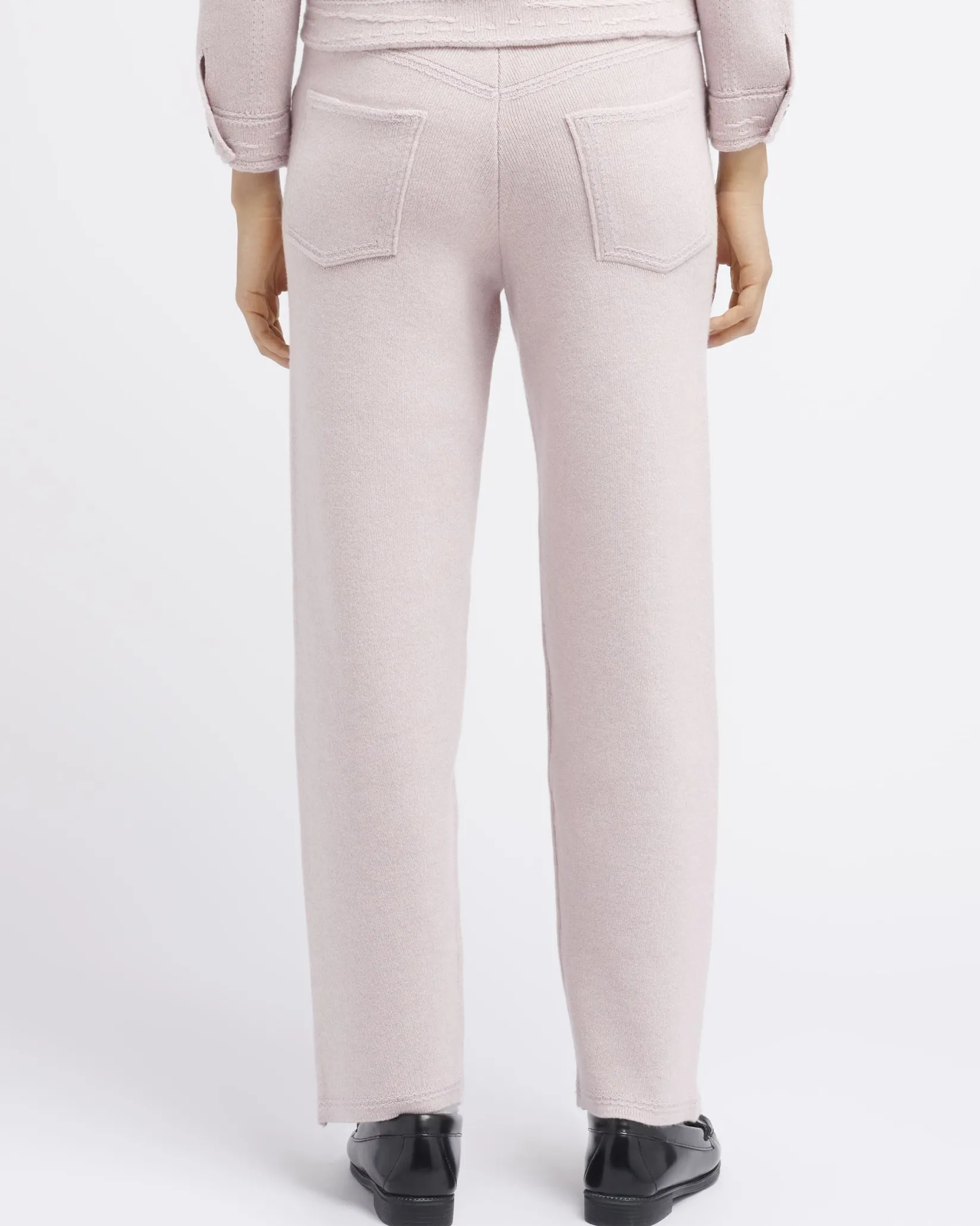 Women Barrie Denim cashmere and cotton boyfriend trousers