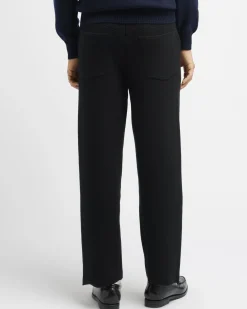 Barrie Denim cashmere and cotton trousers