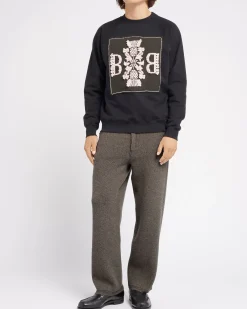 Barrie Denim cashmere and cotton trousers