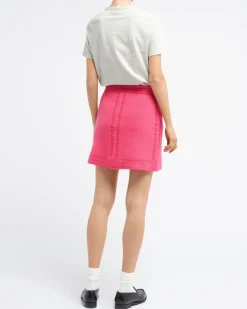 Women Barrie Denim cashmere and cotton skirt
