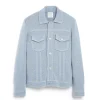 Barrie Denim fitted cashmere and cotton jacket