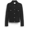 Women Barrie Denim fitted cashmere and cotton jacket