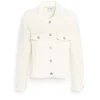 Women Barrie Denim fitted cashmere and cotton jacket