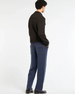 Barrie Denim fitted cashmere and cotton jacket