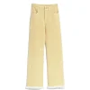 Women Barrie Denim fringed cashmere and cotton trousers