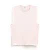 Women Barrie Denim fringed cashmere and cotton top