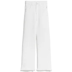 Women Barrie Denim fringed cashmere and cotton trousers
