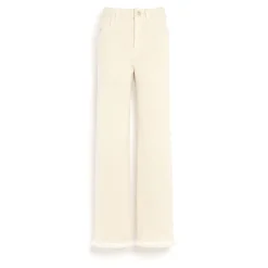 Women Barrie Denim fringed cashmere and cotton trousers