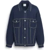 Barrie Denim oversized cashmere and cotton jacket