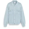 Barrie Denim oversized cashmere and cotton jacket