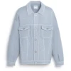 Barrie Denim oversized cashmere and cotton jacket
