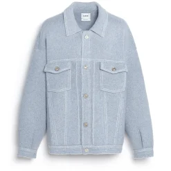 Barrie Denim oversized cashmere and cotton jacket