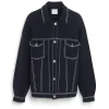 Barrie Denim oversized cashmere and cotton jacket