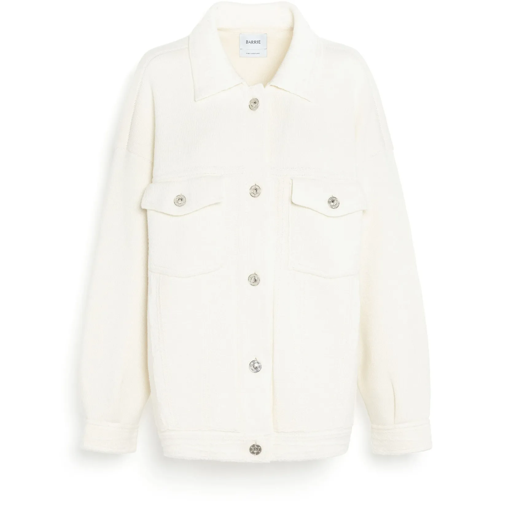 Women Barrie Denim oversized cashmere and cotton jacket