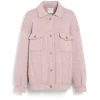 Women Barrie Denim oversized cashmere and cotton jacket