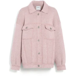 Women Barrie Denim oversized cashmere and cotton jacket