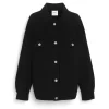 Women Barrie Denim oversized cashmere and cotton jacket