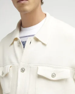 Barrie Denim oversized cashmere and cotton jacket