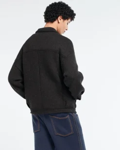 Barrie Denim oversized cashmere and cotton jacket
