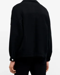 Barrie Denim oversized cashmere and cotton jacket