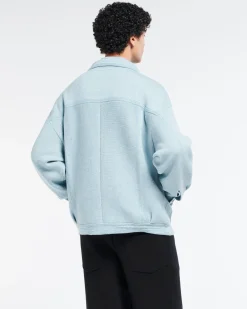 Barrie Denim oversized cashmere and cotton jacket