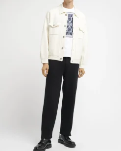 Barrie Denim oversized cashmere and cotton jacket