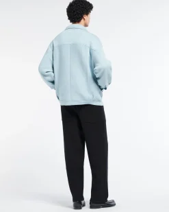 Barrie Denim oversized cashmere and cotton jacket