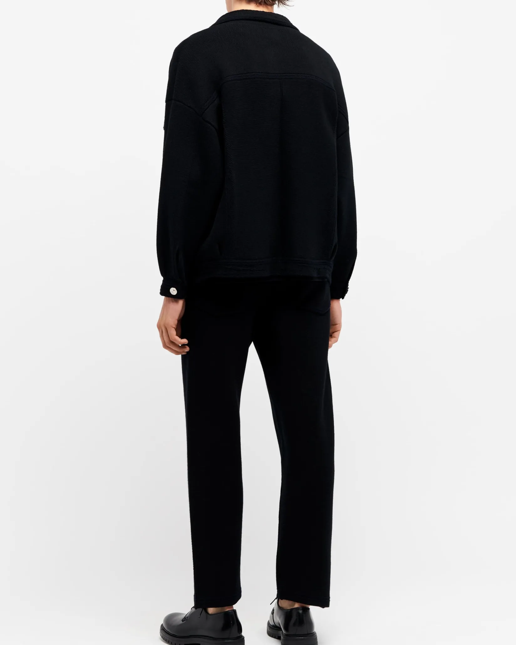 Barrie Denim oversized cashmere and cotton jacket